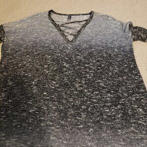 NU Label Lightweight Tunic Black/Gray/White